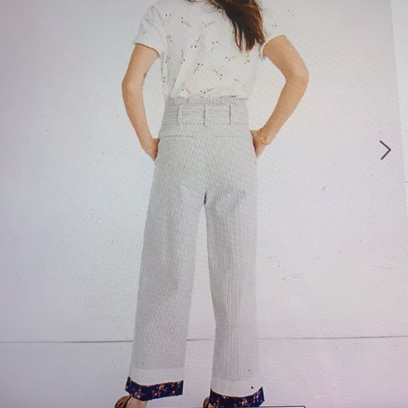 Madewell x The New Denim Project Patchwork Paperbag Pants 10 - Picture 2 of 12